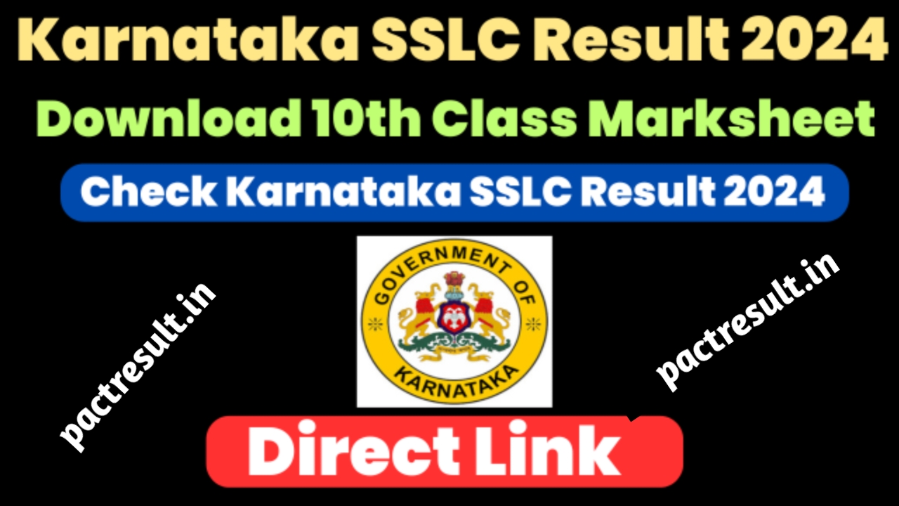 Karnataka SSLC 10th Result Check 2024