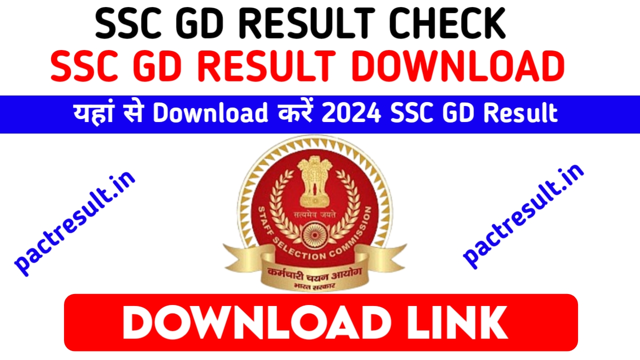 SSC GD Constable Result Check 2024