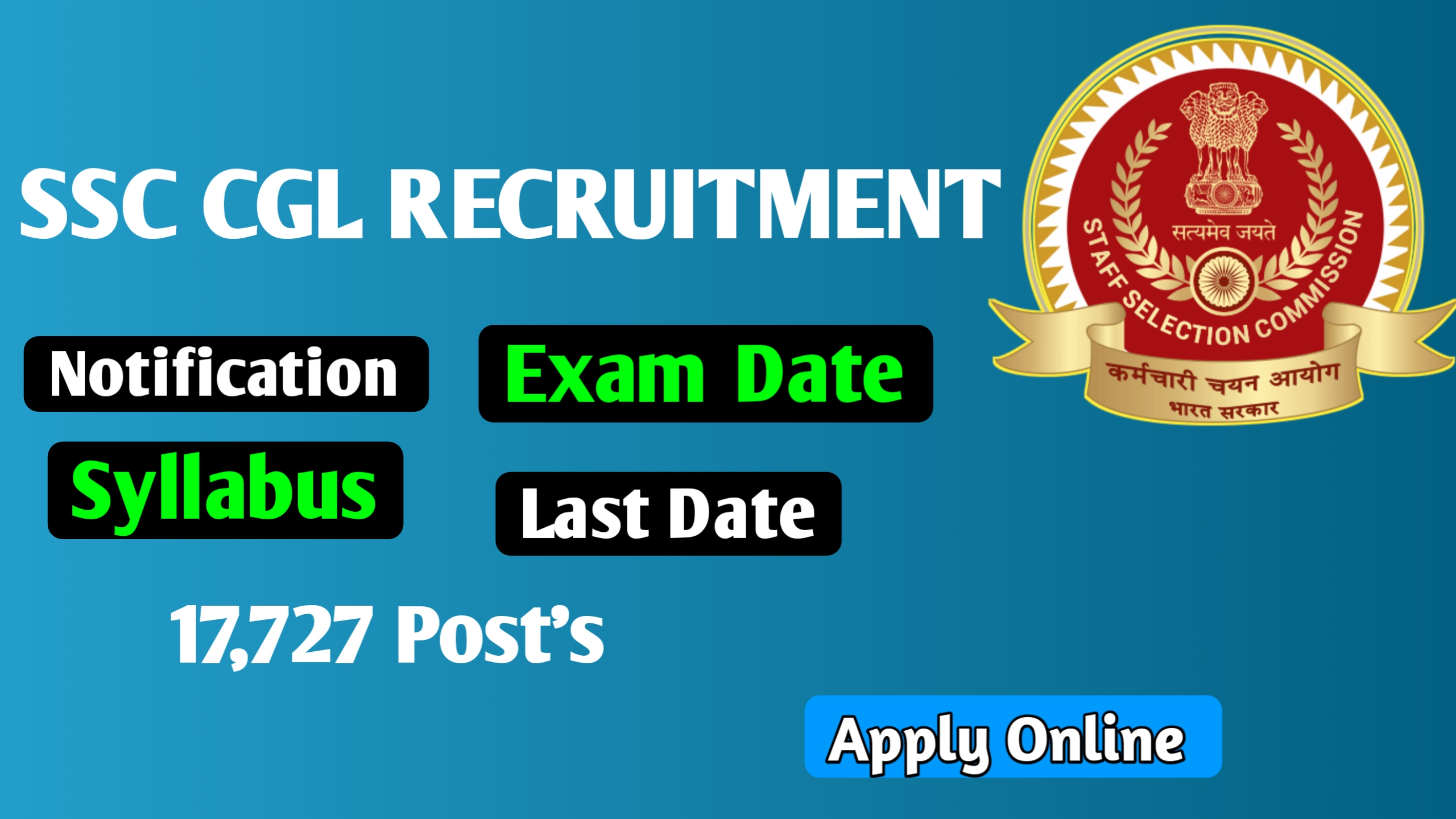 SSC CGL Recruitment 2024 Apply Online