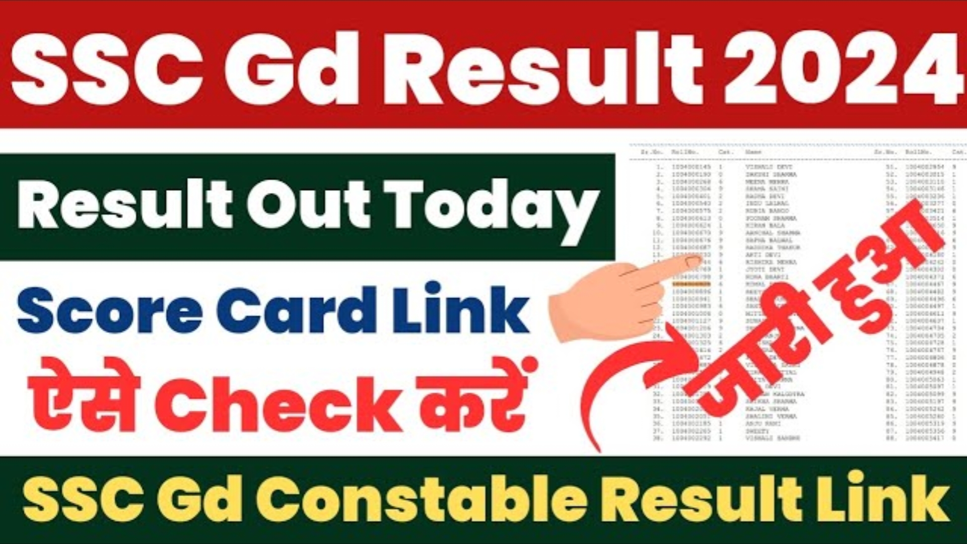 SSC GD Constable Result 2024: How To Check SSC 2024 Result? » PACT ...