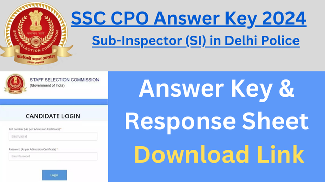 SSC CPO Answer Key 2024