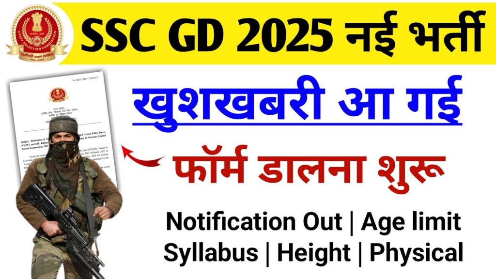 SSC GD Constable Online Form 2024