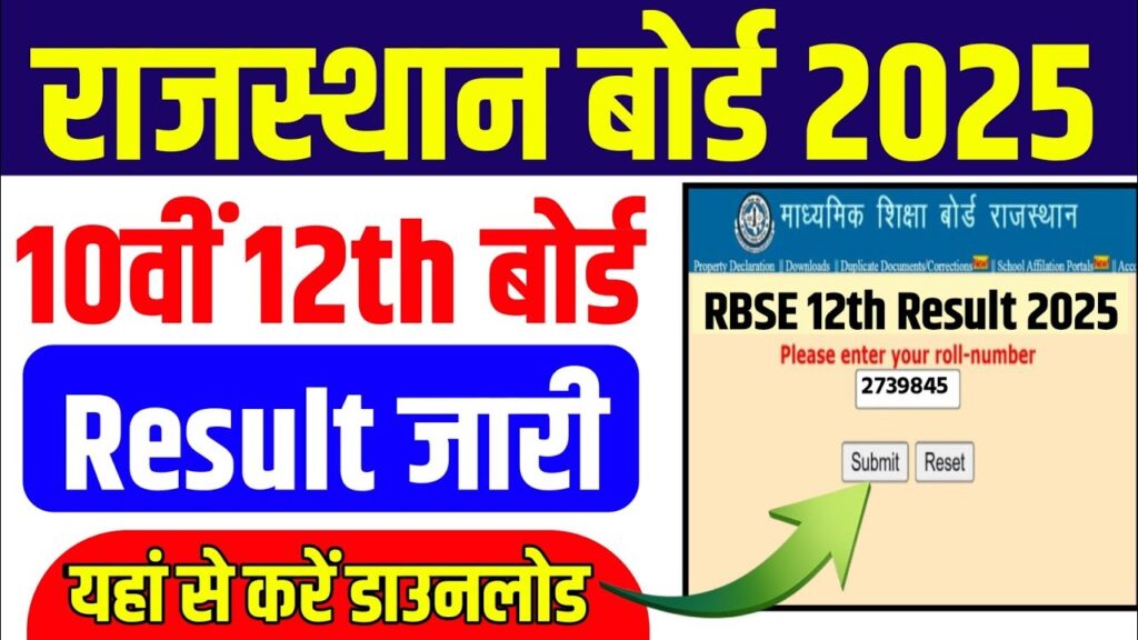 Rajasthan Board Result 2025