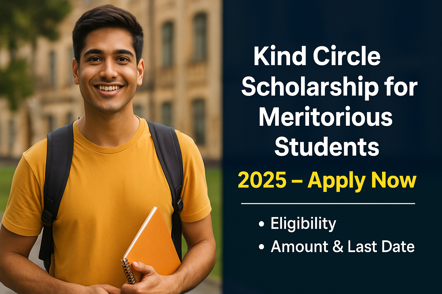 Kind Circle Scholarship for Meritorious Students 2025 – Apply Now, Eligibility, Amount & Last Date