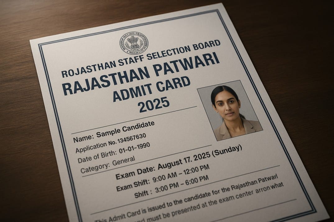 RSSB Patwari Admit Card 2025