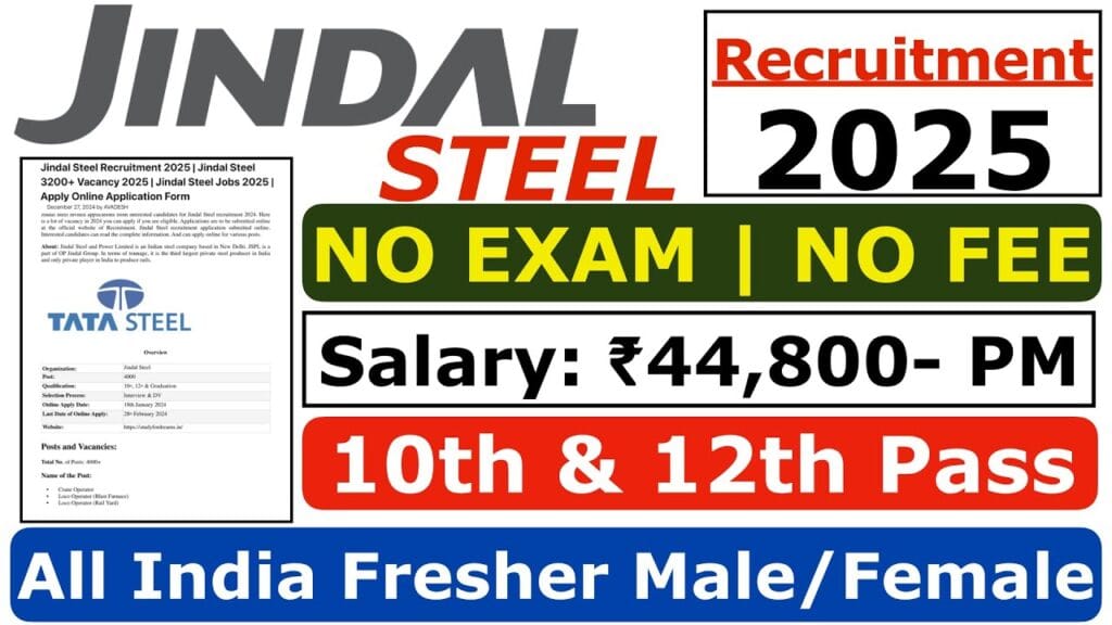 How to Apply Online Jindal Steel Recruitment 2025