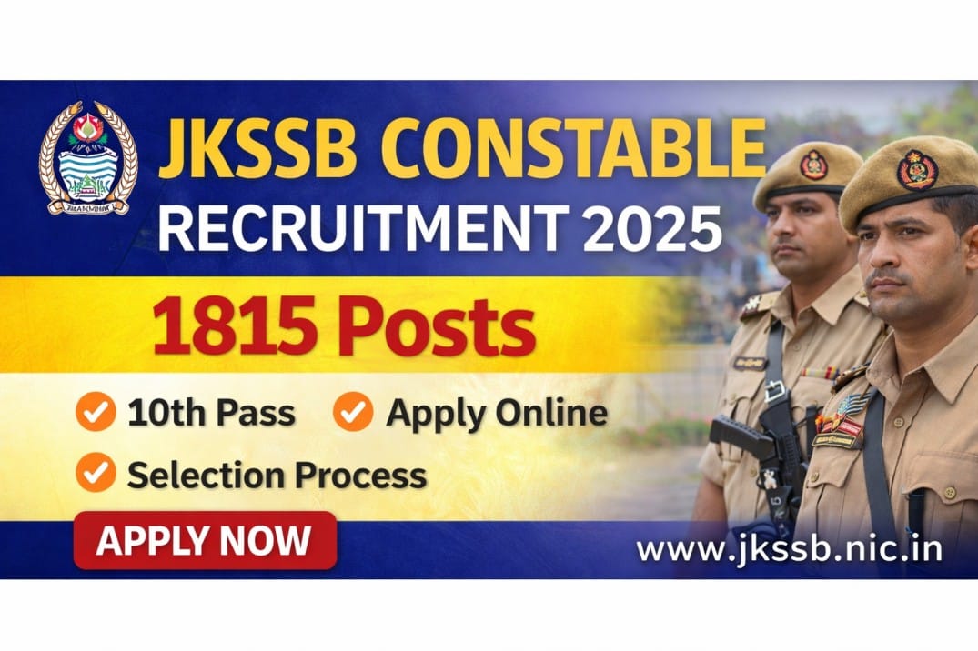 JKSSB Constable Recruitment 2026